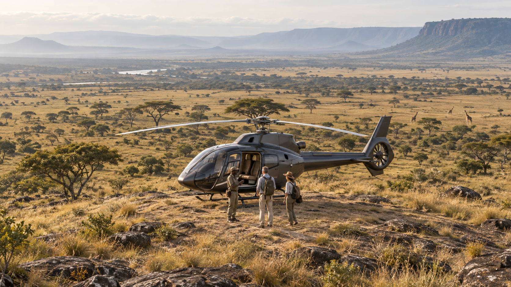 Afrika Helikopter Safari — Afrika